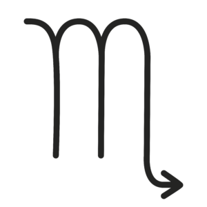 Picto signe astrologique Scorpion